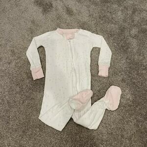 Burt's Bee's Baby Girls Star Pajamas Sz 12M